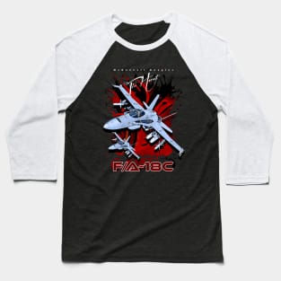 F/A-18C The Hornet Us Air Force Fighterjet Baseball T-Shirt